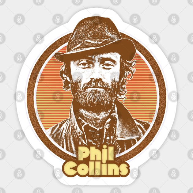 Phil Collins /// Retro 80s Fan Design Sticker by DankFutura